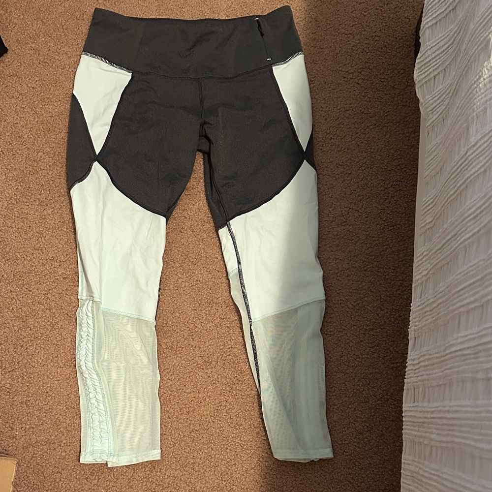 CALIA by Carrie Underwood Black and Mint Leggings